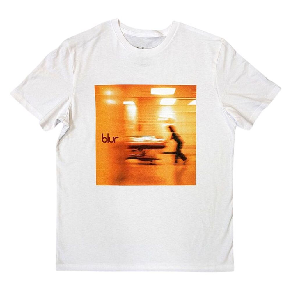 Blur Unisex Adult Album Cover T-Shirt / White